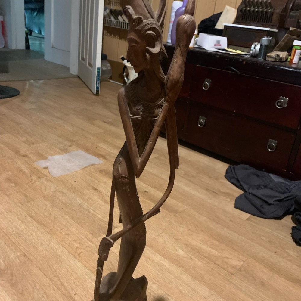 Wooden statue